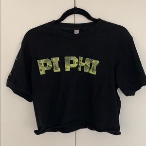 Pi Phi Army crop top